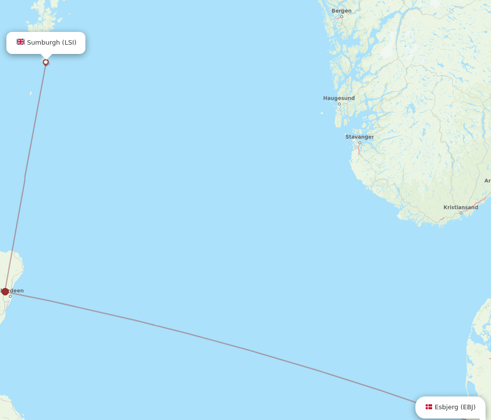 EBJ-LSI flight routes