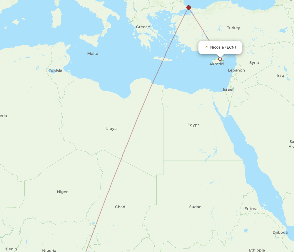 ECN-NSI flight routes