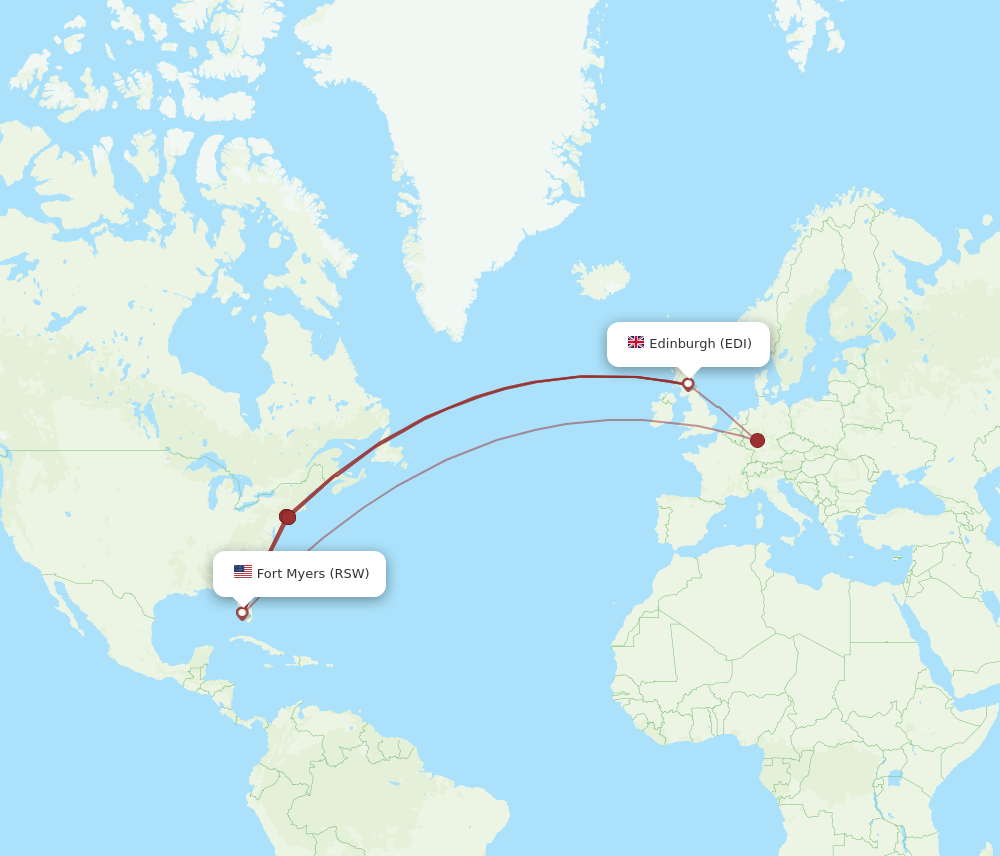 EDI-RSW flight routes