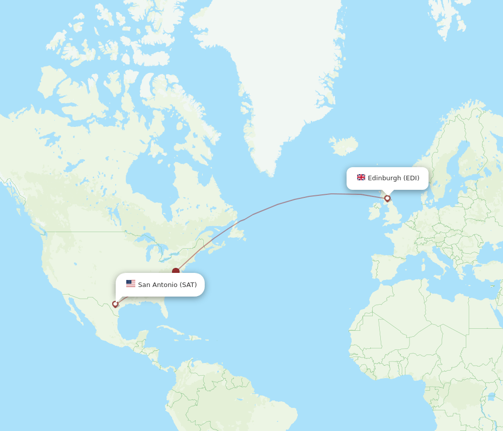 EDI-SAT flight routes