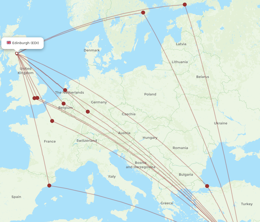 EDI-TLV flight routes