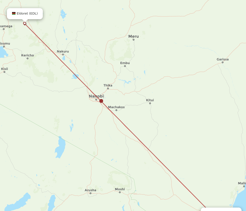 EDL-MBA flight routes