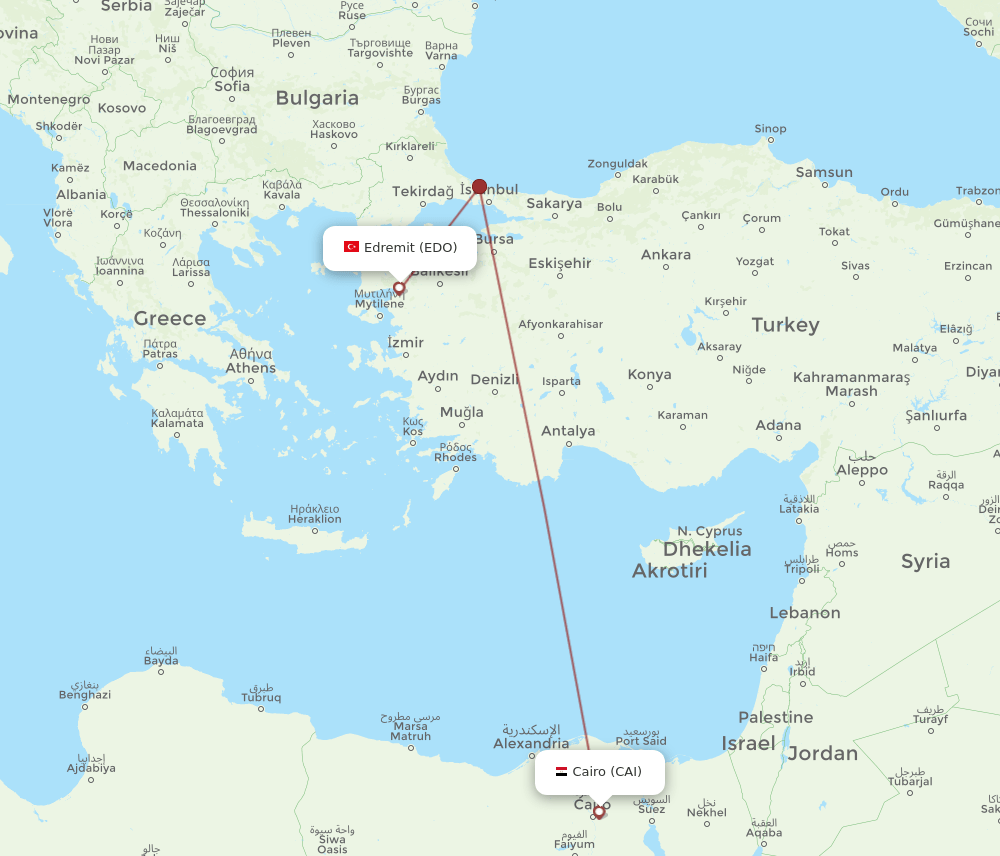 EDO-CAI flight routes
