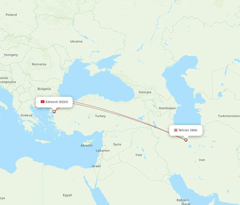 EDO-IKA flight routes