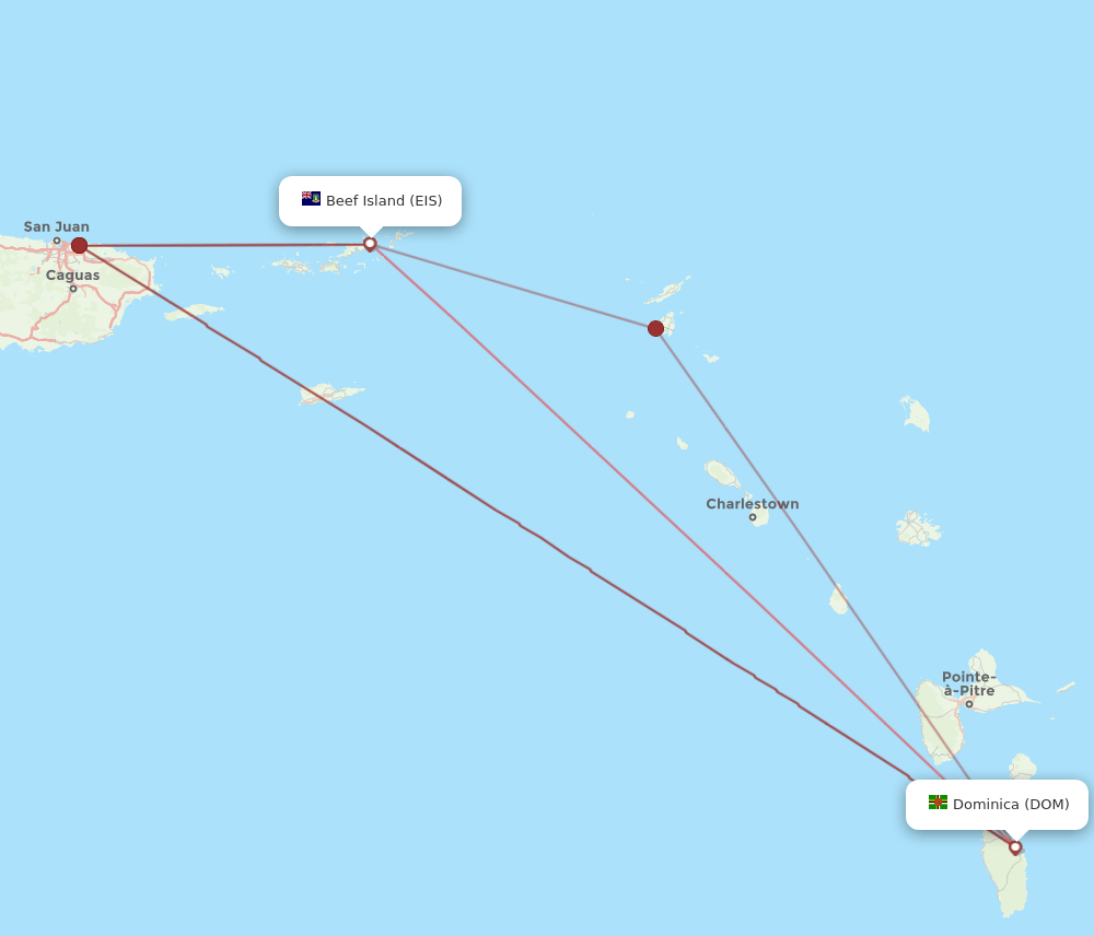 EIS-DOM flight routes