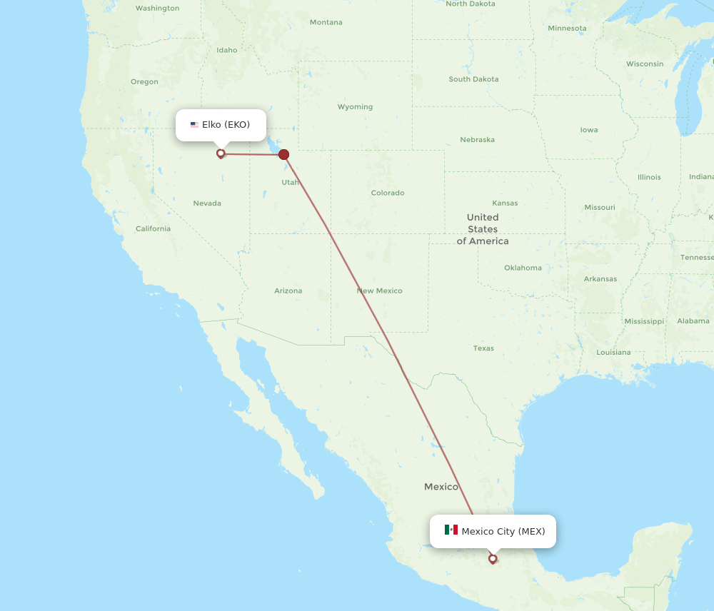 EKO-MEX flight routes