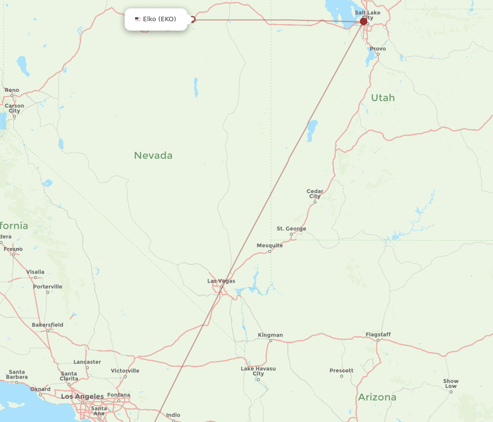 EKO-SAN flight routes