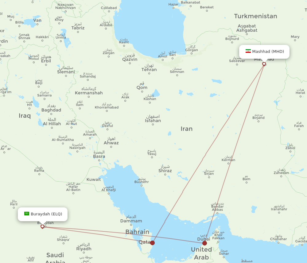 ELQ-MHD flight routes