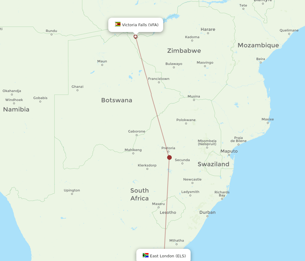 ELS-VFA flight routes