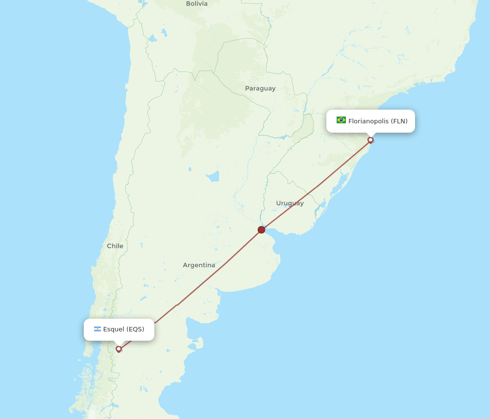 EQS-FLN flight routes