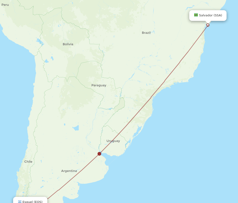 EQS-SSA flight routes