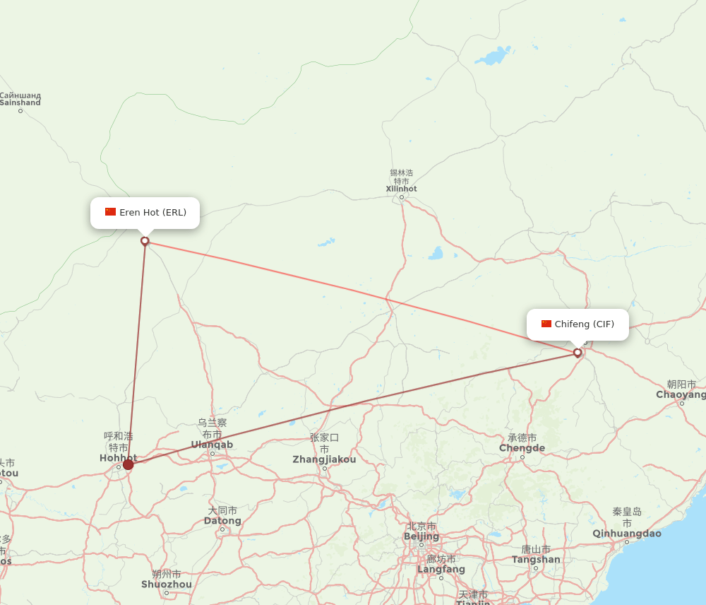 ERL-CIF flight routes