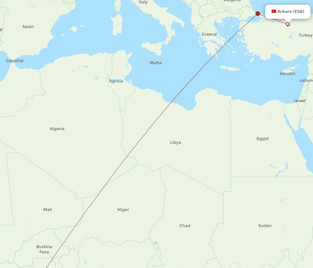 ESB-ABJ flight routes