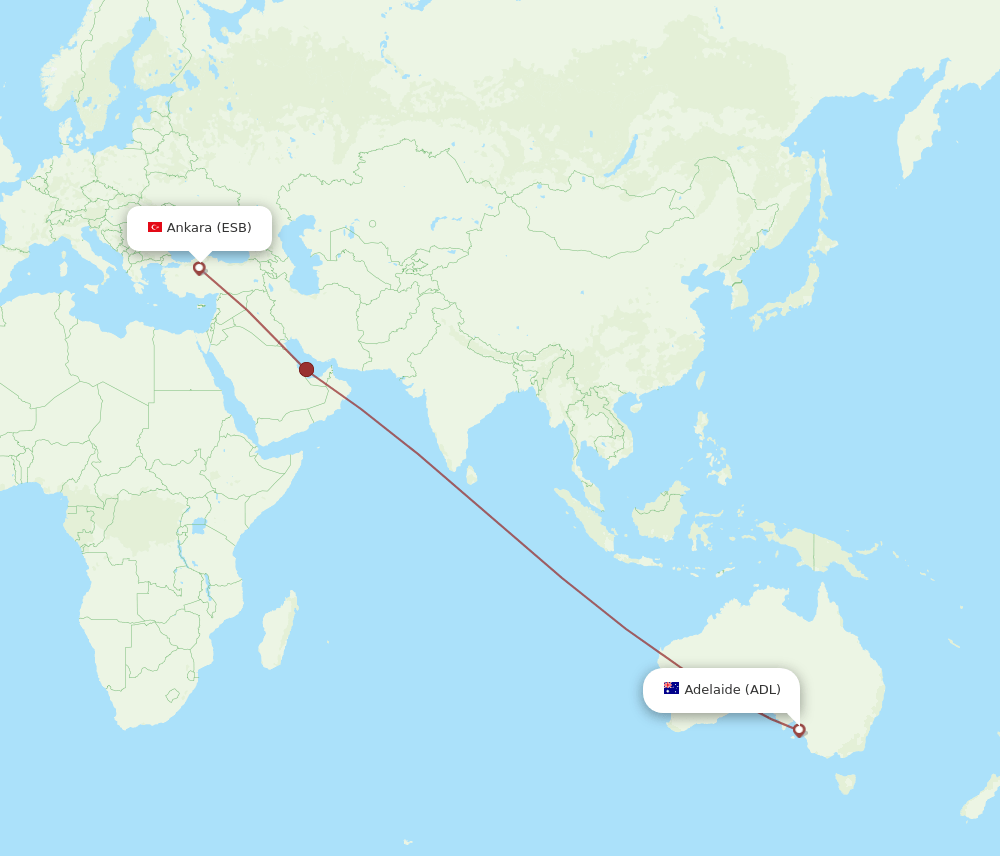ESB-ADL flight routes