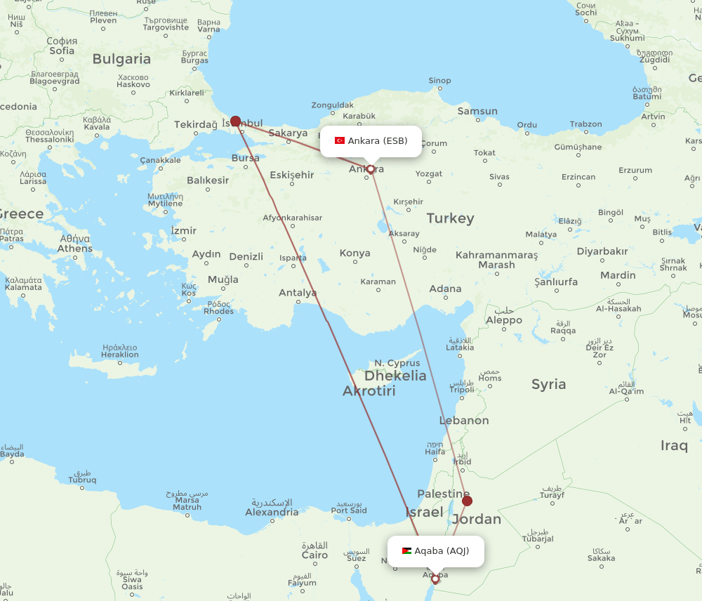 ESB-AQJ flight routes