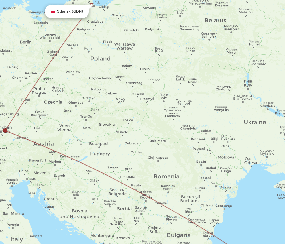 ESB-GDN flight routes