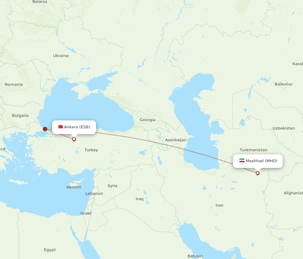 ESB-MHD flight routes
