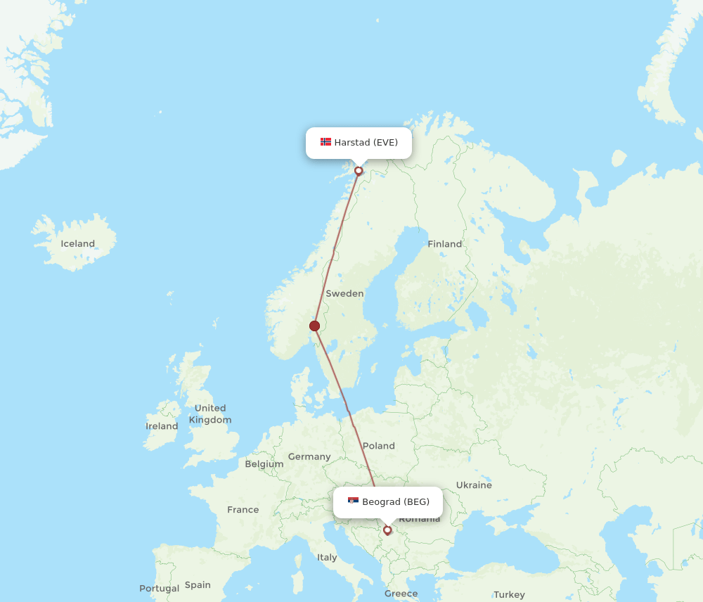 EVE-BEG flight routes