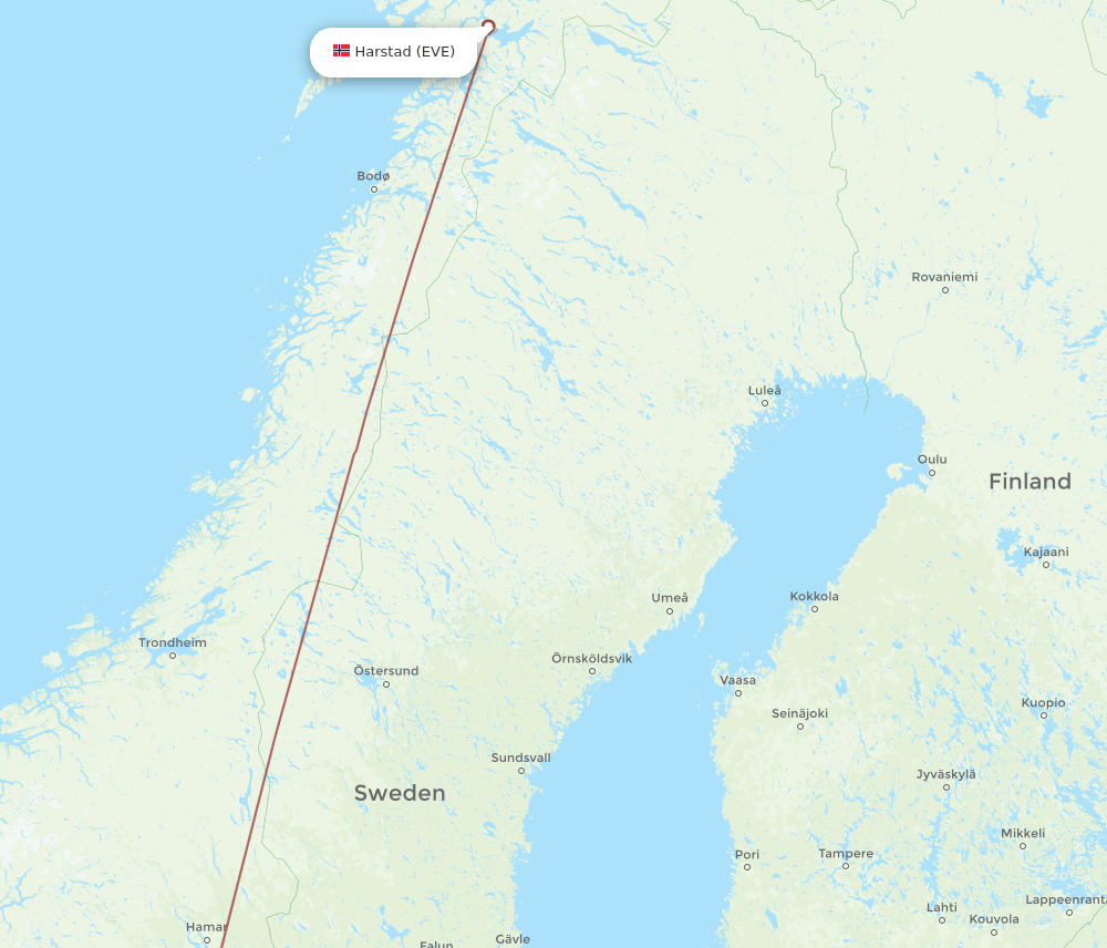 EVE-TLL flight routes