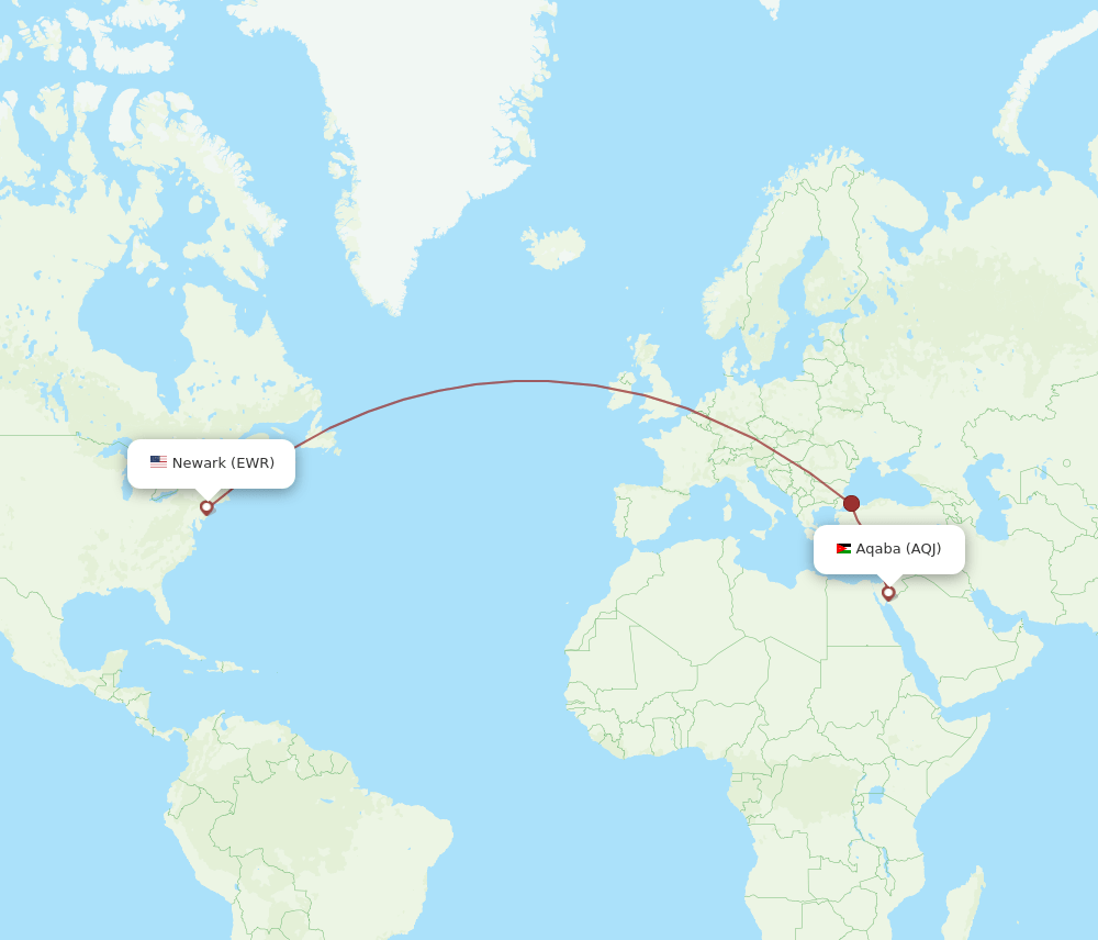 EWR-AQJ flight routes