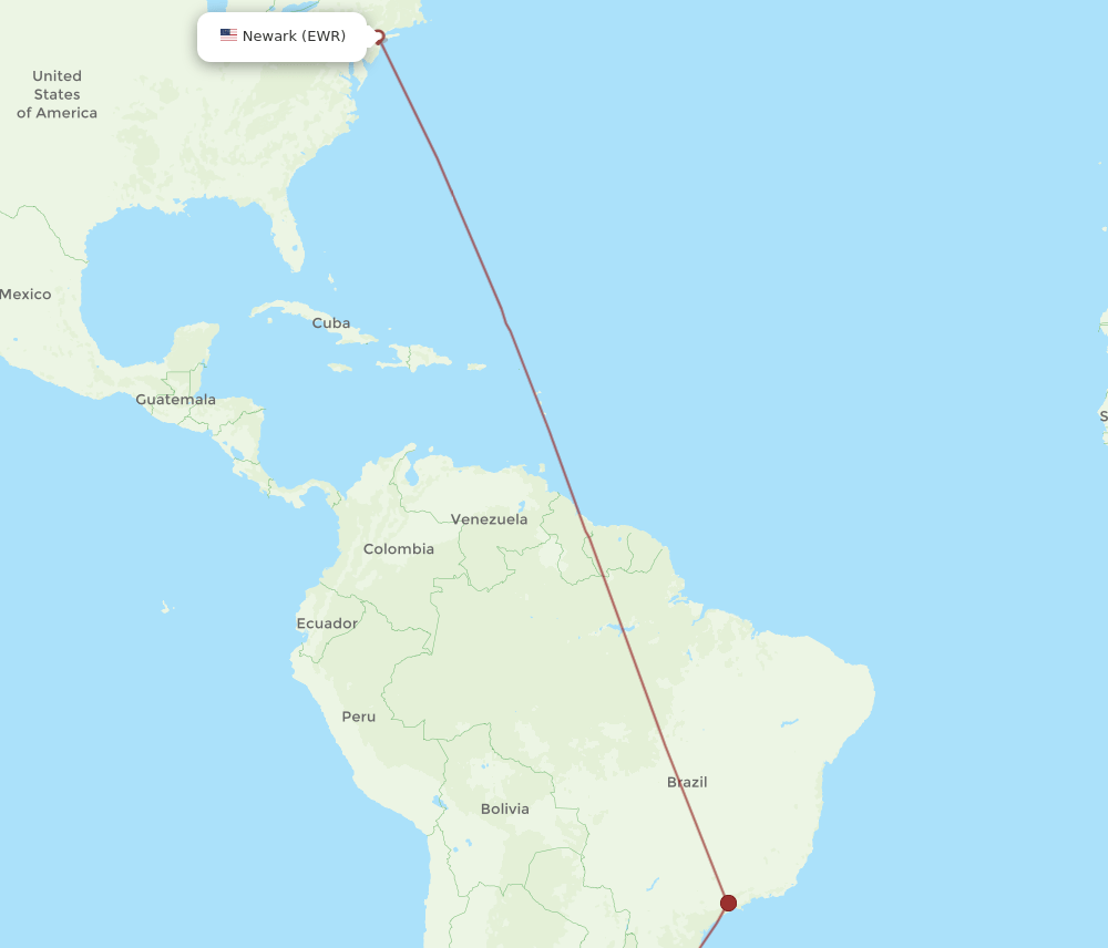 EWR-PDP flight routes