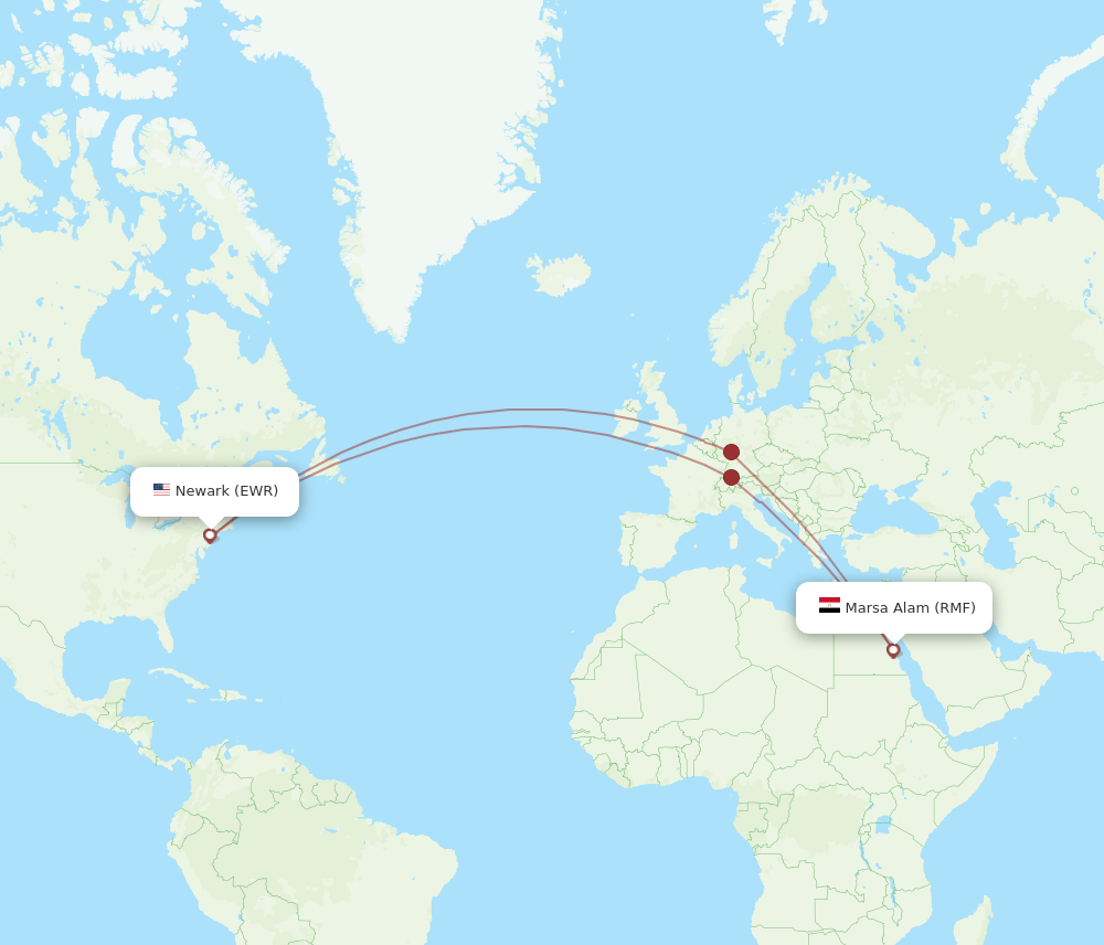 EWR-RMF flight routes