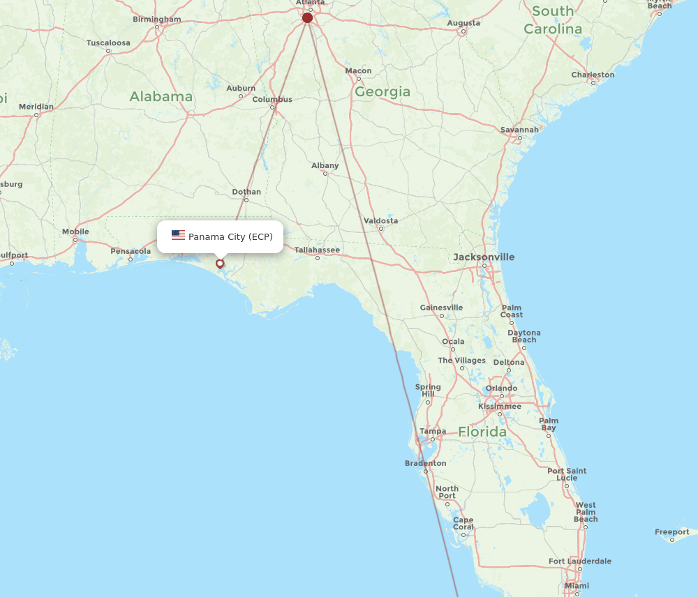 EYW-ECP flight routes