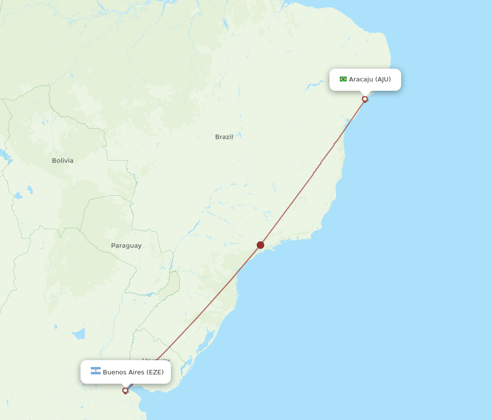 EZE-AJU flight routes