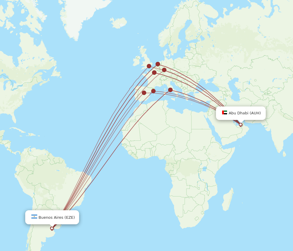 EZE-AUH flight routes