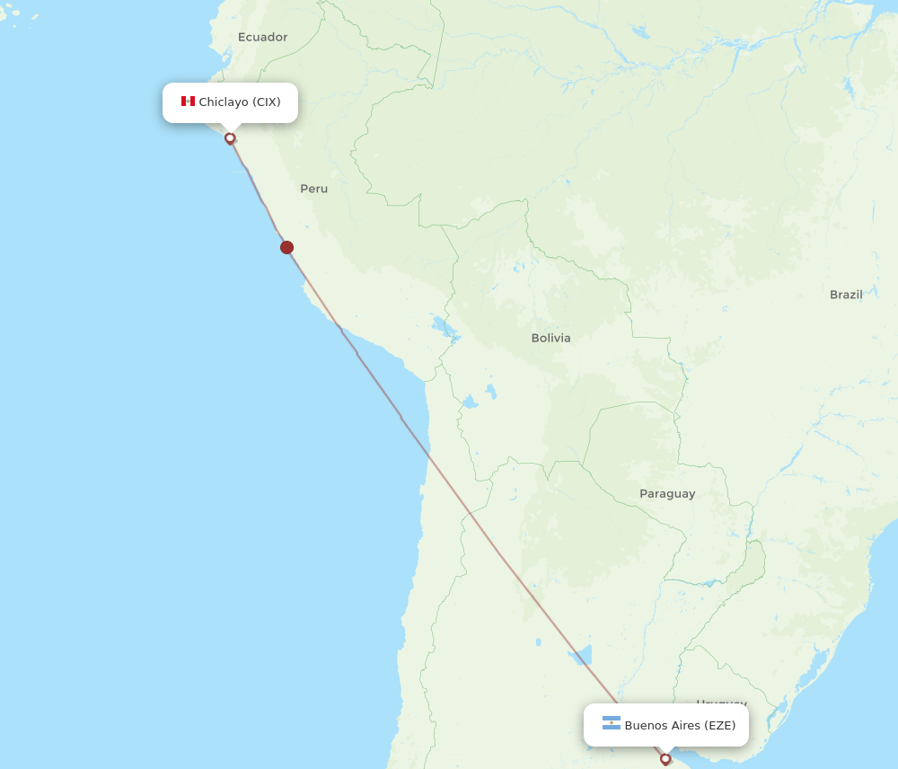EZE-CIX flight routes