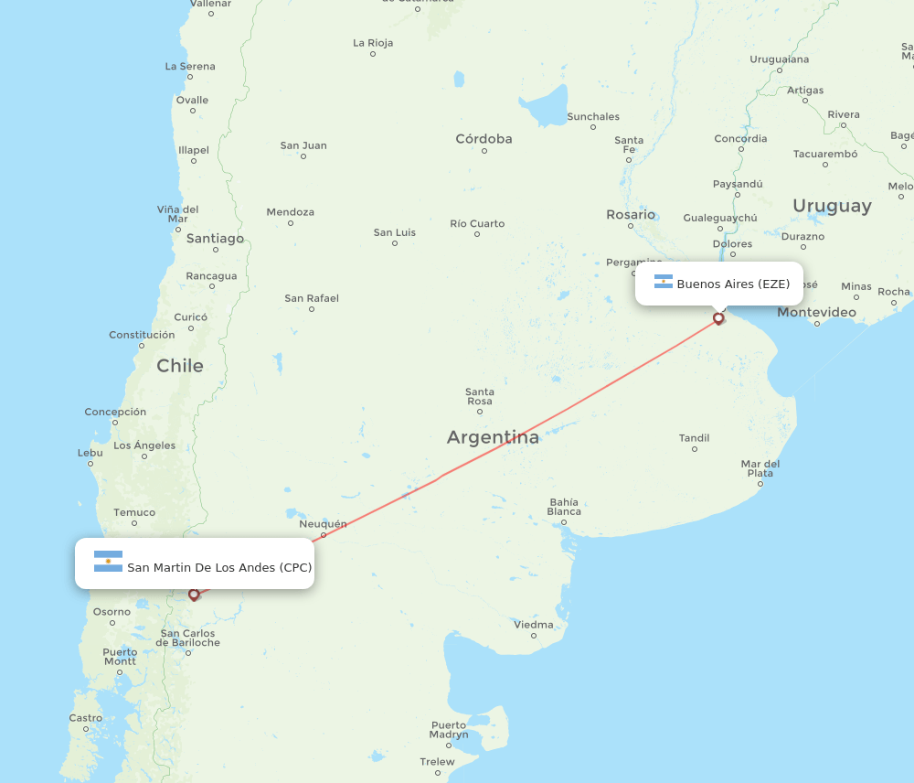 EZE-CPC flight routes