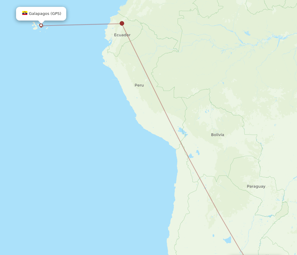 EZE to GPS flights and routes map