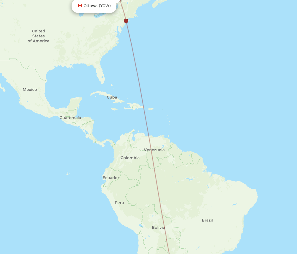 EZE-YOW flight routes