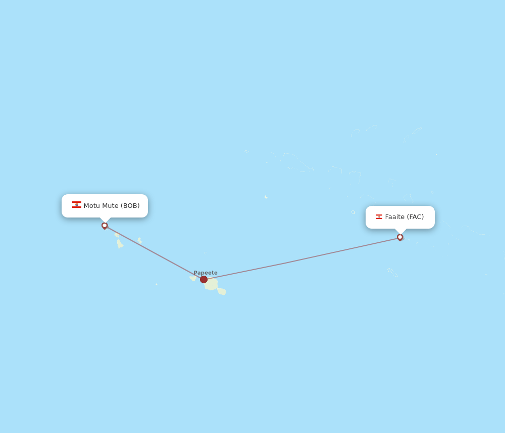 FAC-BOB flight routes