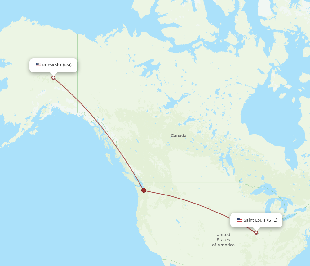 FAI-STL flight routes