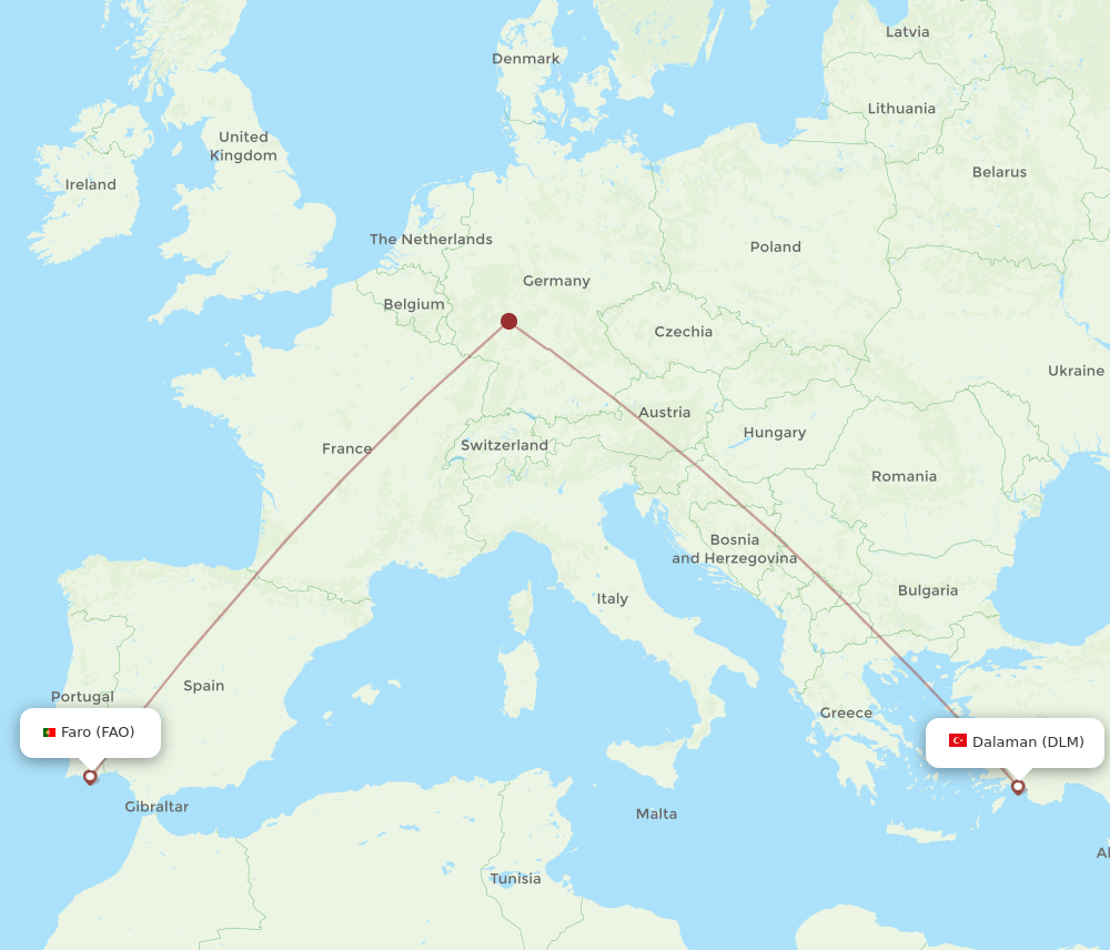 FAO-DLM flight routes