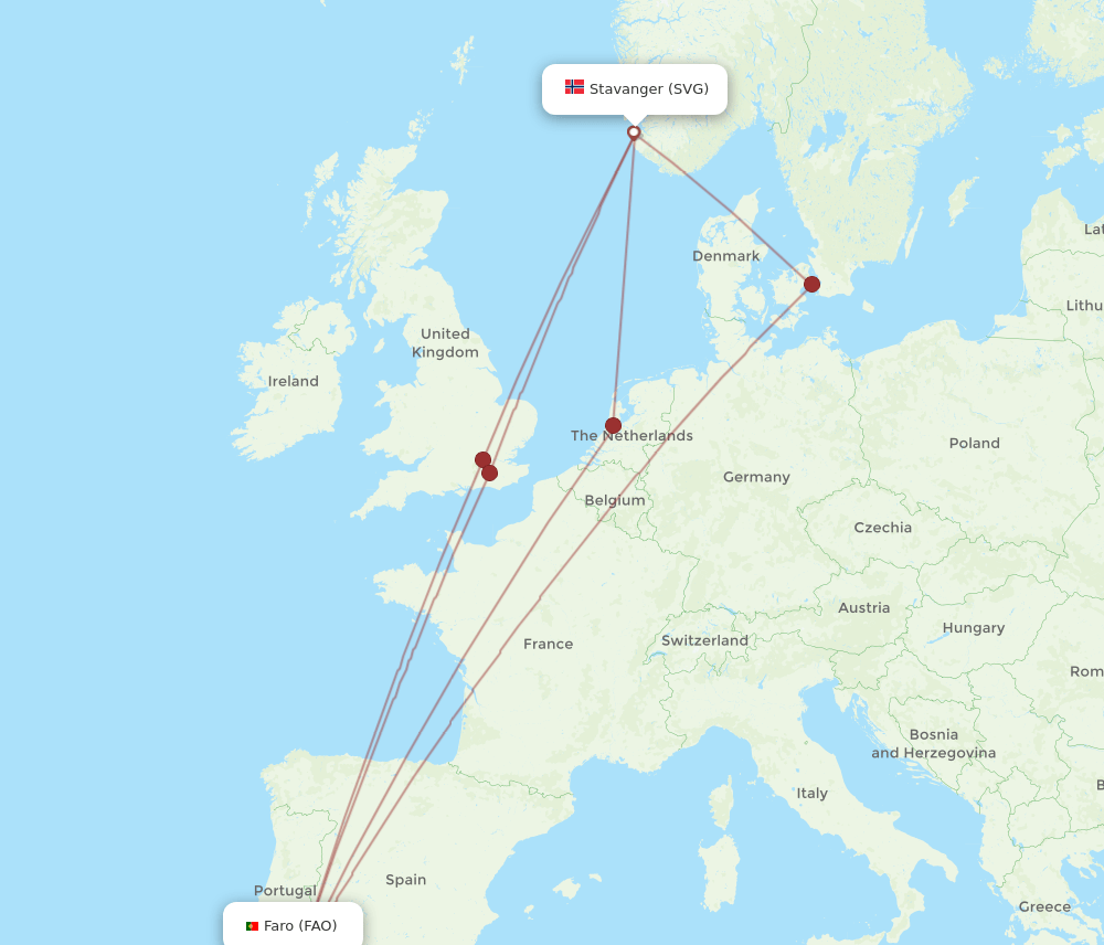 FAO-SVG flight routes