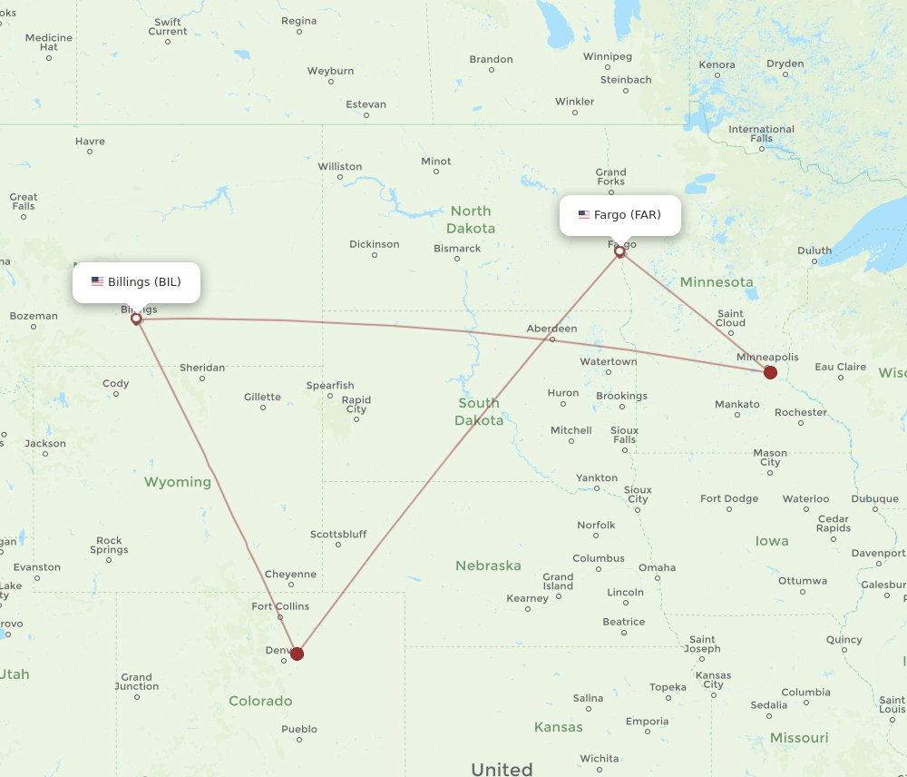 FAR-BIL flight routes