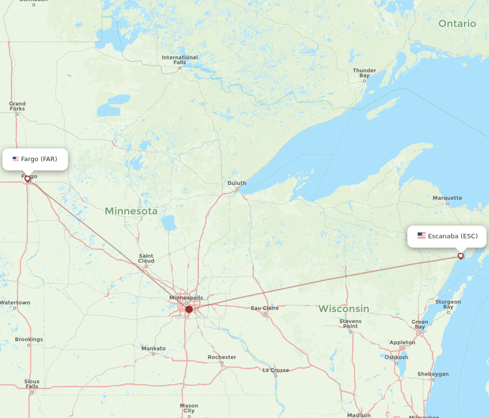 FAR-ESC flight routes
