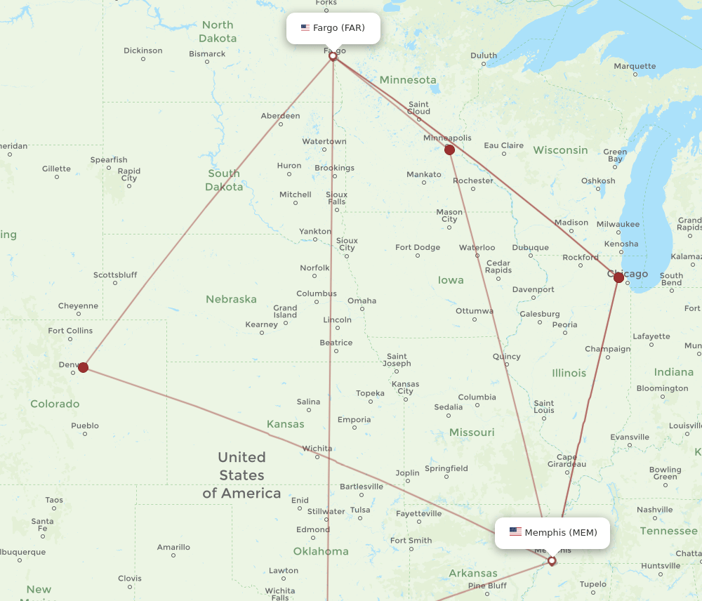 FAR-MEM flight routes