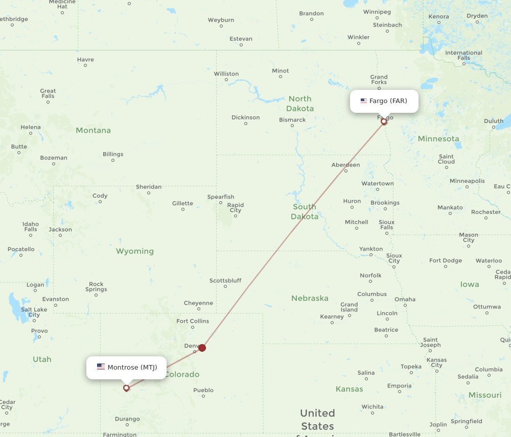FAR-MTJ flight routes