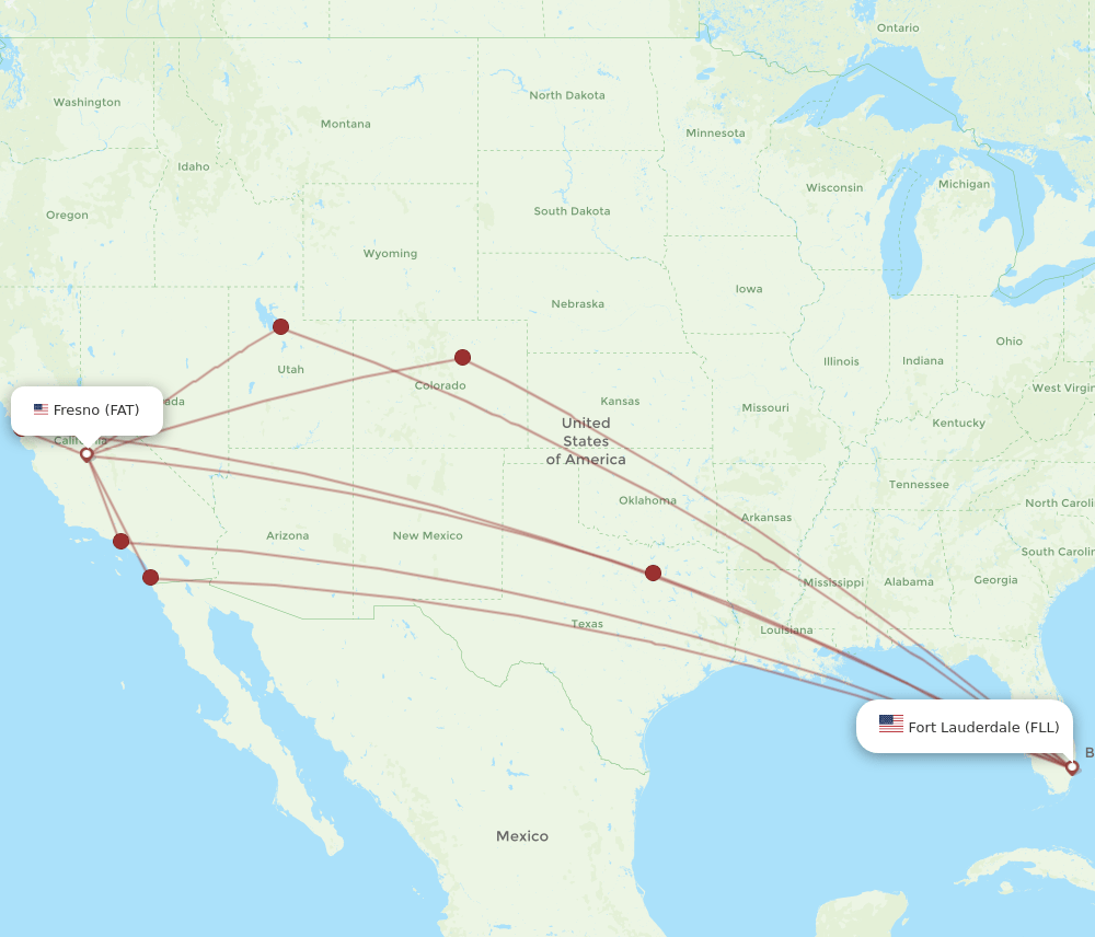 FAT-FLL flight routes