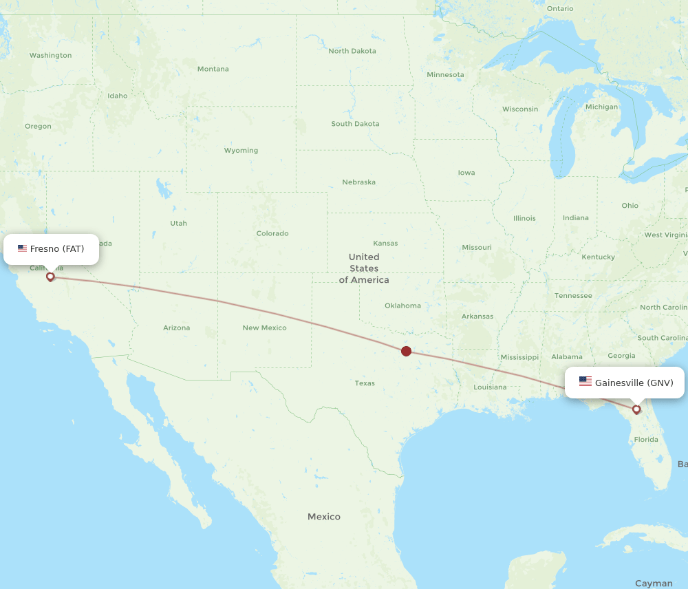 FAT-GNV flight routes