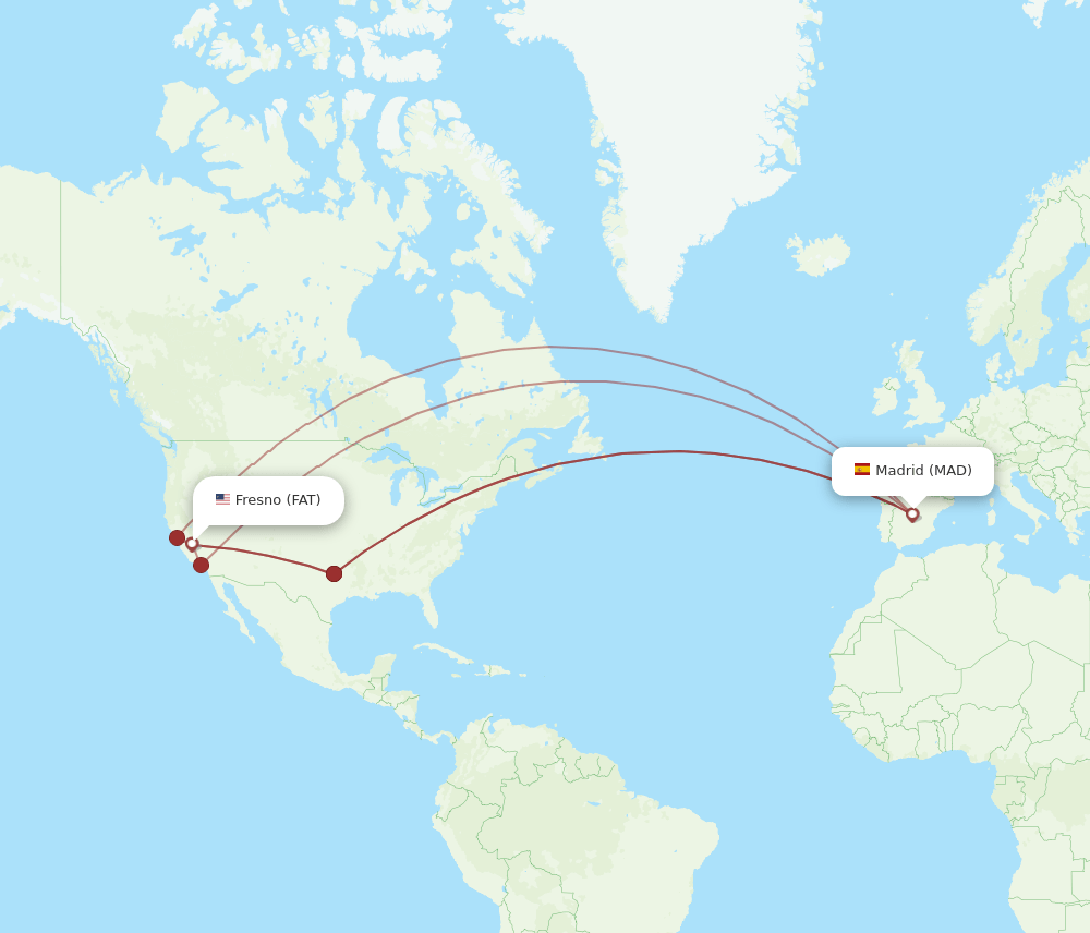 FAT-MAD flight routes