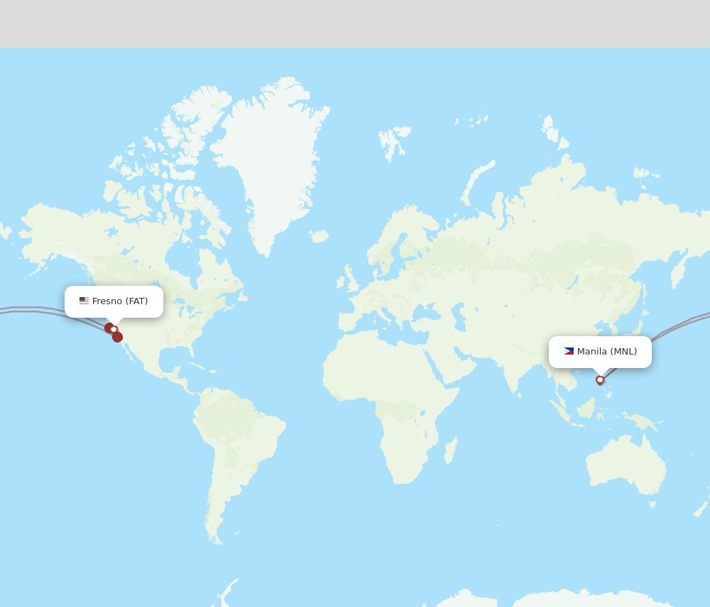 FAT-MNL flight routes