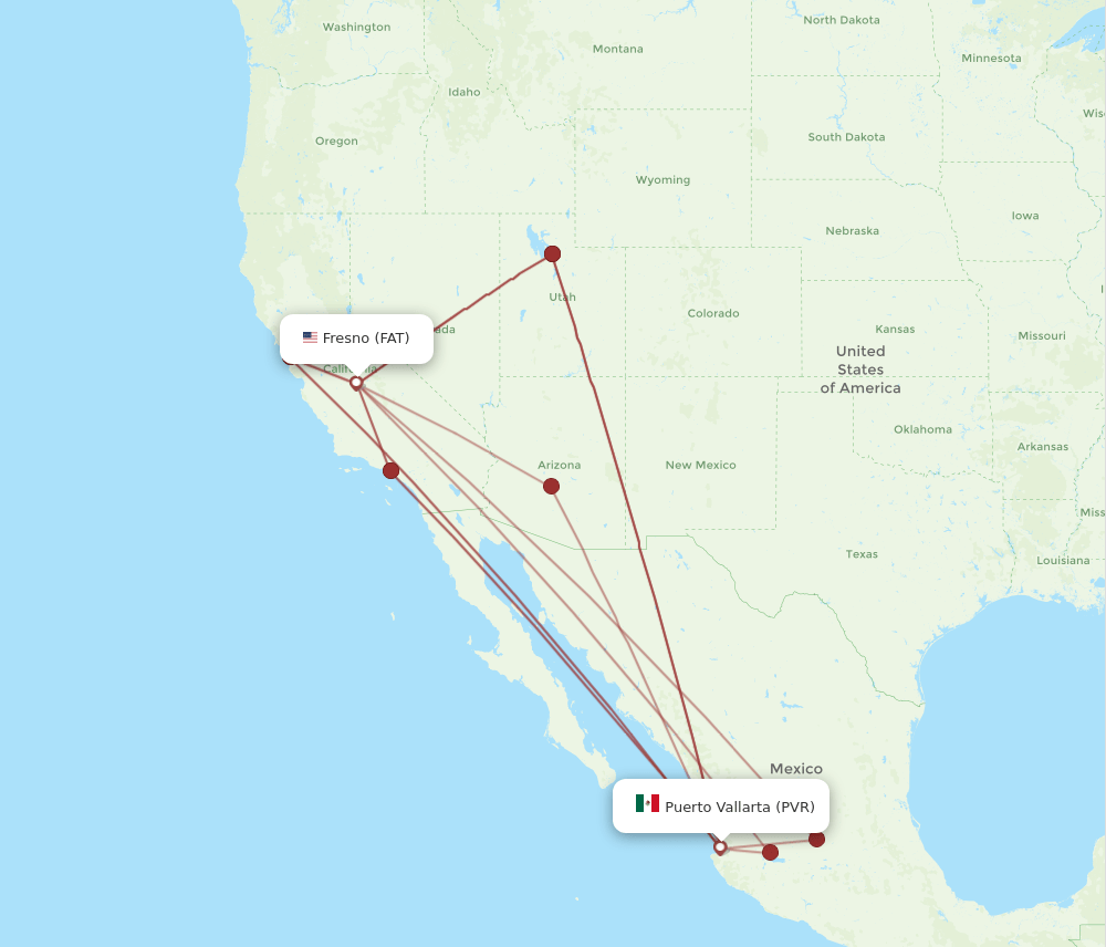 FAT-PVR flight routes
