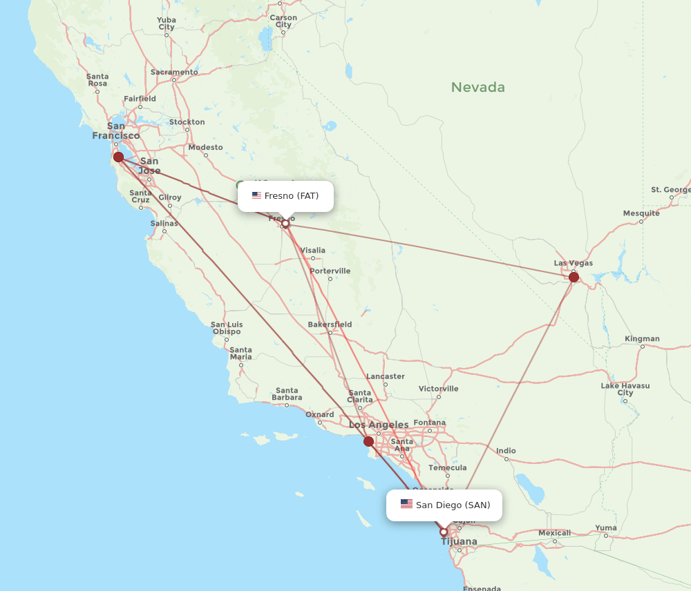 FAT-SAN flight routes