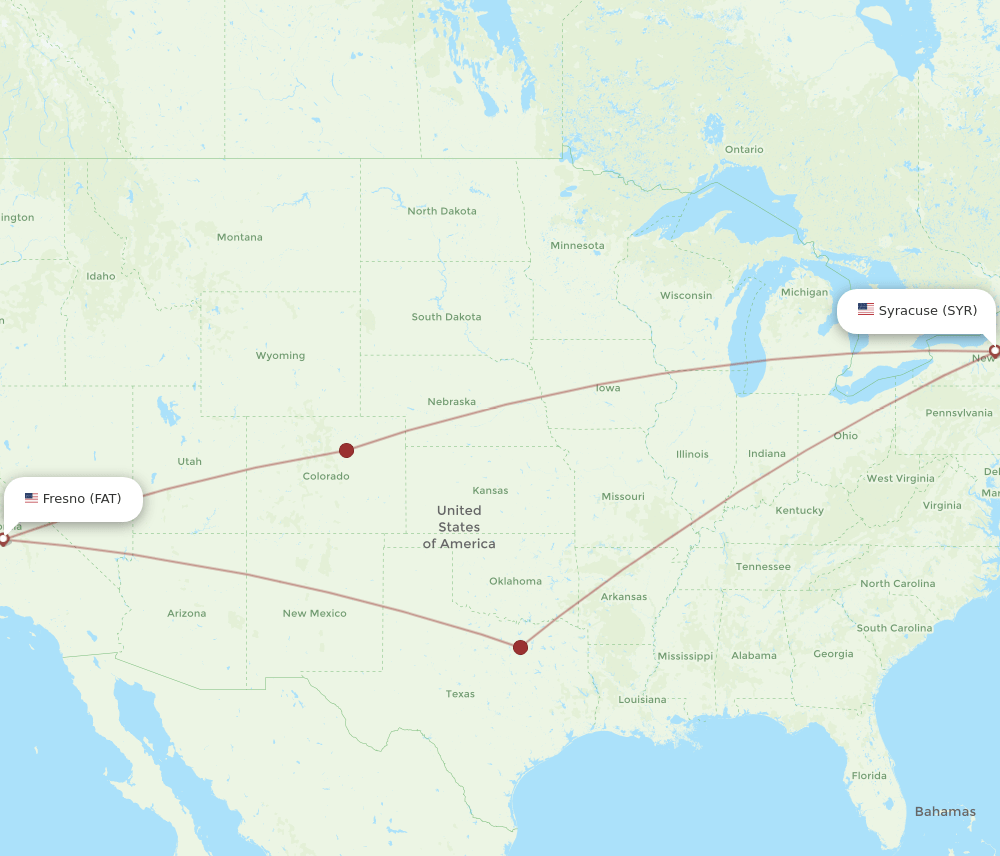 FAT-SYR flight routes