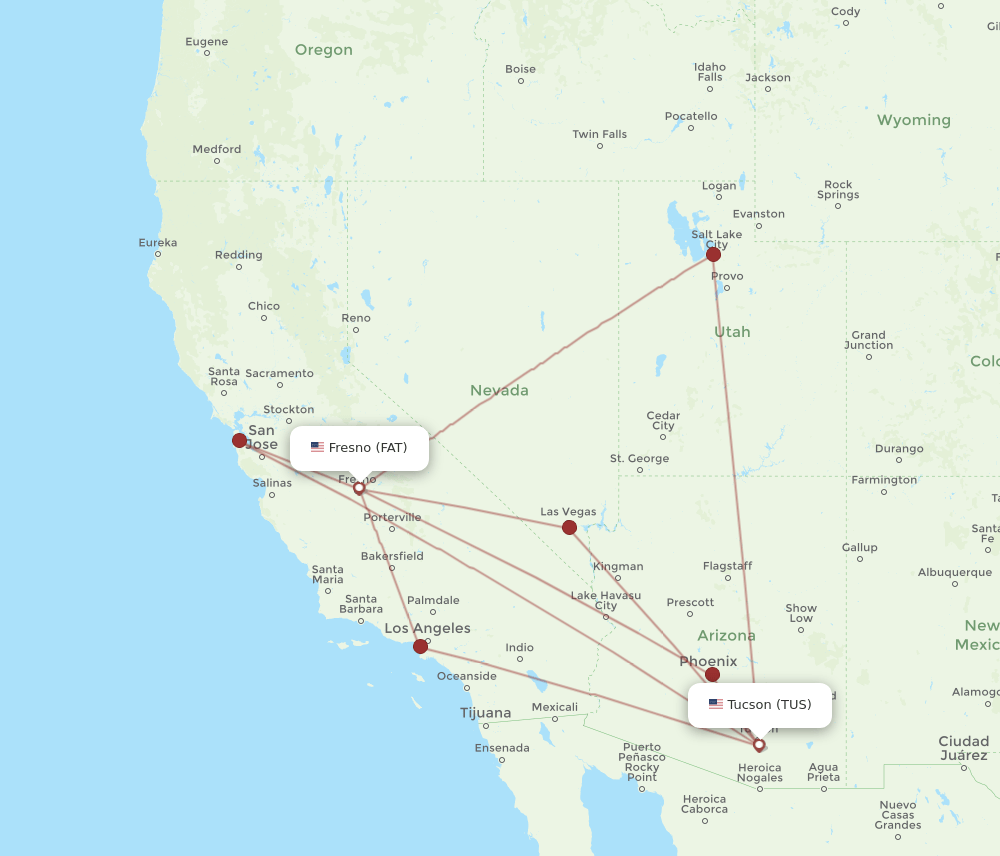 FAT-TUS flight routes