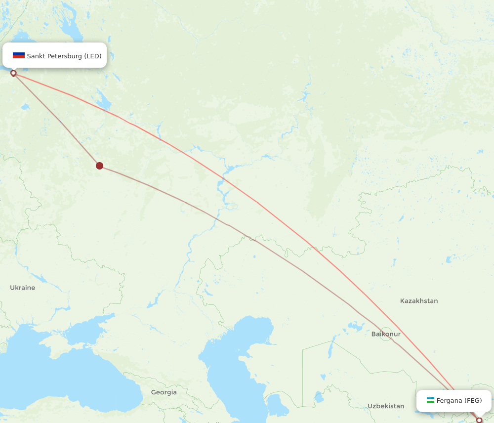 FEG-LED flight routes
